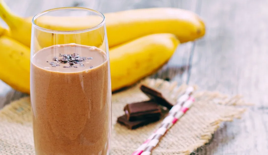 Batido de chocolate con frutas