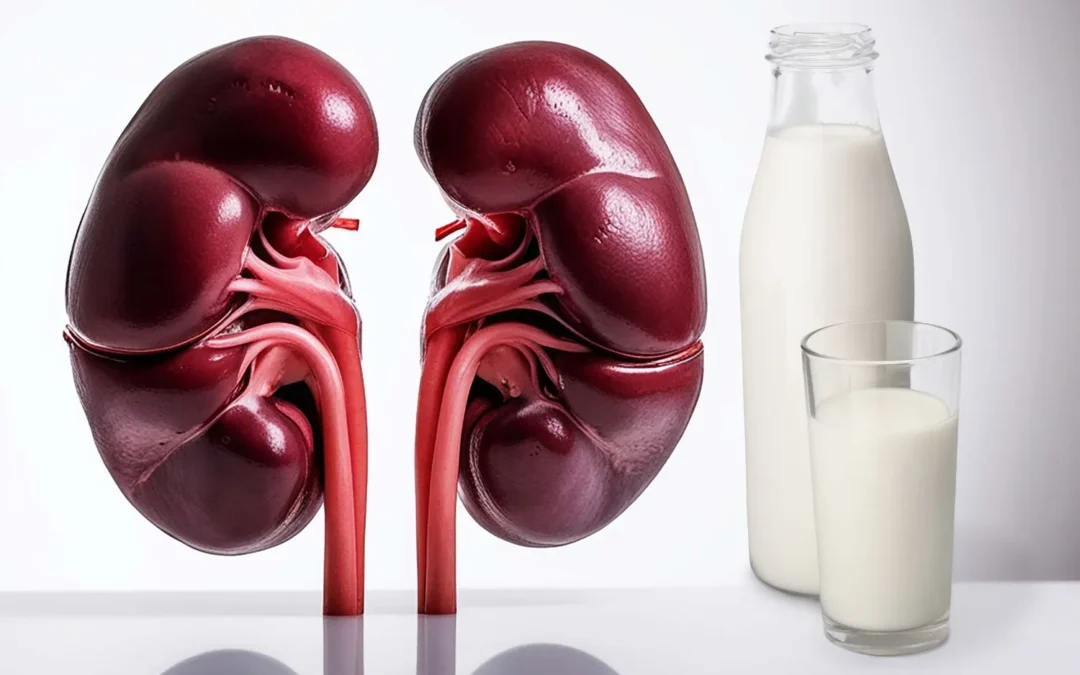 la leche es mala para los riñones